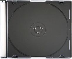 CD dėklas Omega Slim, black (56622)