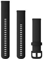 Dirželis GARMIN išmaniajam laik., 20mm, silikoninis, Quick Release, juodas