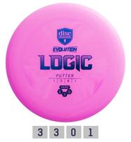 Diskgolfo diskas Putter HARD EXO LOGIC Evolution Pink