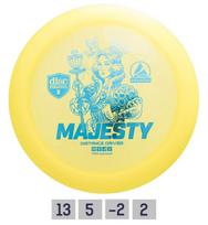 Diskgolfo diskas Distance Driver MAJESTY Active premium Yellow