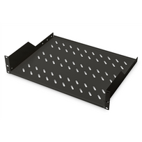 Serverio spinta Digitus  2U Fixed Shelf for Racks  DN-19 TRAY-2-SW  Black  Perfect for storage o