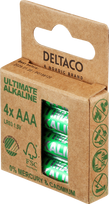 Elementai DELTACO AAA (LR03), 1,5 V, 4 vnt. / ULT-LR03-4P