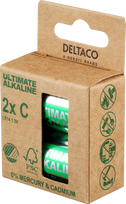 Elementai DELTACO C (LR14), 1,5 V, 2 vnt. / ULT-LR14-2P