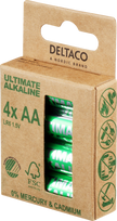 Elementai DELTACO AA (LR6), 1,5 V, 4 vnt. / ULT-LR6-4P