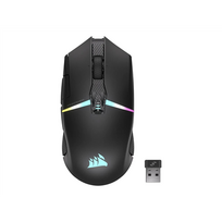 Pelė žaidėjams Corsair  Gaming Mouse  NIGHTSABRE RGB  Wireless  Bluetooth, 2.4 GHz  Black