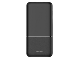Išorinė baterija DELTACO 10000 mAh / 37 Wh, 2x USB-A 18 W, 1x USB-C PD 20 W, juoda / PB-C1007