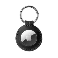Dėklas daiktų ieškikliui Fixed for AirTag Genuine cowhide Black