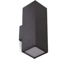 Lauko sieninis šviestuvas 2xGU10/35W/230V IP54 kampinis juoda