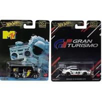 Hot Wheels Premium Pop Culture Modeliukai Nissan GT-R GT3 (RAP Movie Car)  +  Dairy Delivery (Retooled) MTV