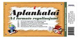 Aplankalai A4 reguliuojami, PVC 100 mic.,5vnt.