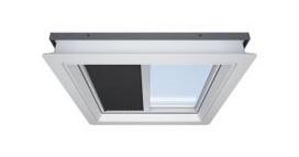 Elektrinės žaliuzės RoofLITE+ FSA plokštiems stogams, juodos