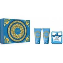 Versace Versace Man Eau Fraiche rinkinys tualetinis vanduo spray 50ml + żel pod prysznic 50ml + balsam po goleniu 50ml rinkinys