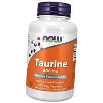 Taurinas akims ir nervų sistemai, Taurinas 500, Now Foods 100 daržovių kepurėlių (27128023) 100vcaps