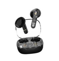 Ausinės į ausis STREETZ T150-BLK / 6612030, permatomos, juodos