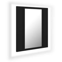 Vonios spintelė vidaXL LED 40, juoda, Juoda