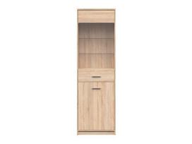 Vitrina Nepo Plus REG1D1W, ąžuolo spalvos