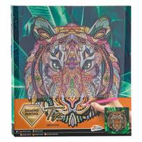 Grafix - Diamond Painting on Canvas Tiger 30 x 30 cm - (K-260008)