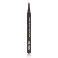 flormar Midnight Matte Eyeliner akių kontūro flomasteris su plačia plunksnele , matinio efekto atspalvis 02 Brown 1 ml