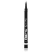 flormar Eyeliner Pen akių kontūro flomasteris su plačia plunksnele atspalvis Black 1 ml