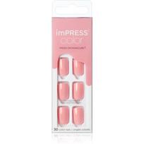 KISS imPRESS Color Short Priklijuojami nagai Pretty Pink 30 vnt.