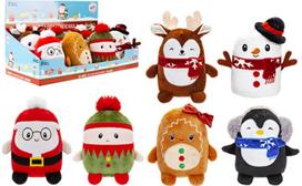 Pliušinis kalėdinis žaislas CUTE XMAS 14 cm., įv. rūšys
