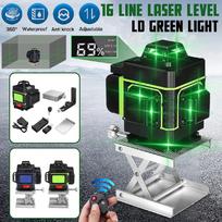 16 linijų 3D lazerio nivelyras savaime išsilyginantis 360 horizontalus ir vertikalus skersinis itin galinga žalios spalvos lazerio spindulio linija green žalia