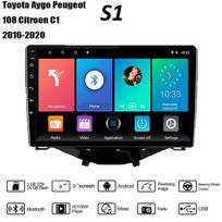 Automobilinis radijas, skirtas Toyota Aygo Peugeot 108 Citroen C1 2016-2020 2 Din Car Multimedia Player Android Auto Car Stereo 1+16GB