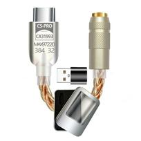 USB C DAC 32 bitų 384 KHz USB C iki 3,5 mm adapteris su CX31993 MAX97220 mikroschema USB C ausinių adapteriu 3,5 mm DAC adapteris