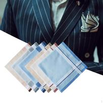 6 vnt Medžiaginės vyriškos nosinės Hanky ​​16 colių Dovanos Bandanas Įvairios kišeninės kvadratinės Hankies nosinės