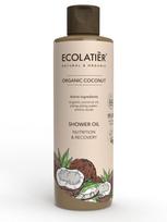 ECOLATIER Maitinamasis ir atstatomasis dušo aliejus su kokosų aliejumi, 250 ml