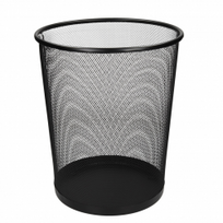 Šiukšlių kibiras 19l metalinis ažūrinis TY-196, juodas