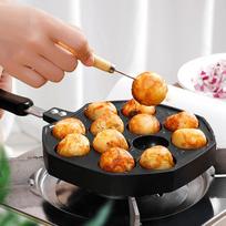 12 skylių aliuminio lydinio keptuvė Japonijoje Profesionalus aštuonkojų kamuoliukų gamintojas Takoyaki Maker kepimo įrankis Nelipnus kepimo indai