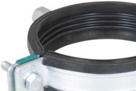 Walraven HD1501 vamzdis b 217-227 mm - BUP sunkus 2 varžtų vamzdžio spaustukas su EPDM ir M10/12 sriegiu