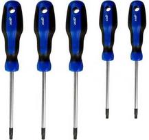 Solar Plus 5 dalių atsuktuvų rinkinys su Torx lizdu, TX10, TX15, TX20, TX25 ir TX30