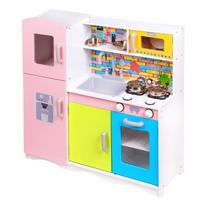 Spalvinga Medinė virtuvėlė su priedais EcoToys
