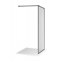 Brasta Glass Ema dušo sienelė, juoda, 90x190cm