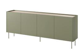 Komoda Bogart Desin 220 4D, žalia