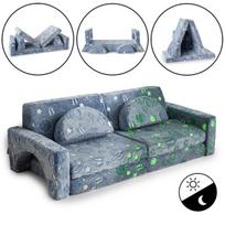 Vaikiška modulinė sofa MKS, pilka