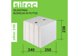 Silikatiniai blokeliai SILROC, 120-248mm, Bauroc