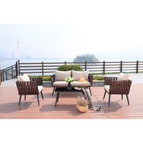Lauko baldai sofa Martinelli Tuscan rudas