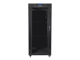 Serverio spinta Lanberg  Rack cabinet 19" free-standing 27U/600x600 (flat pack) with glass door lCD