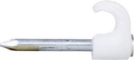 Cable Clip Ø10-14 mm 2x30mm, white, 100 psc. Thorsman 2042018 | 7315882042011