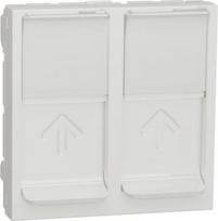 Cover plate for 2xRJ45 socket S-One, 2mod., white, New Unica NU942018 | 3606489467692