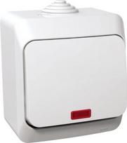 Two way switch IP44 white Cedar Plus WDE000561 | 3303432400286