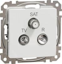 End-of-line TV / R / SAT socket 4dB , white Sedna Design SDD111481 | 3606481466150