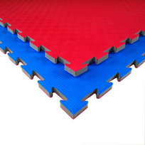 Grindų Danga Tatami T20X Raudona Mėlyna 100x100x2 cm Tankis 80 kg/m³