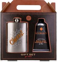 Dovanų rinkinys MEN'S COLLECTION (dušo želė+metalinė gertuvė), 60ml+115ml