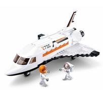 B0736 Space Adventure Shuttle Lėktuvas Astronautas Transporto priemonė „Pasidaryk pats“ 3D modelis Mini statybiniai blokeliai Plytelės Žaislas vaikams Be dėžutės