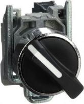 Black complete selector switch Ø22 2-position stay put 1NO. range of product: Harmony XB4 - device short name: XB4 - fixing collar material: zamak - mounting diameter: 22 mm - shape of signaling unit head: round - contacts operation: slow-break - con XB4BD21 | 3389110887075