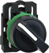Black complete selector switch Ø22 2-position stay put 1NO. range of product: Harmony XB5 - device short name: XB5 - mounting diameter: 22 mm - shape of signaling unit head: round - contacts operation: slow-break - connections - terminals: screw clam XB5AD21 | 3389110903447